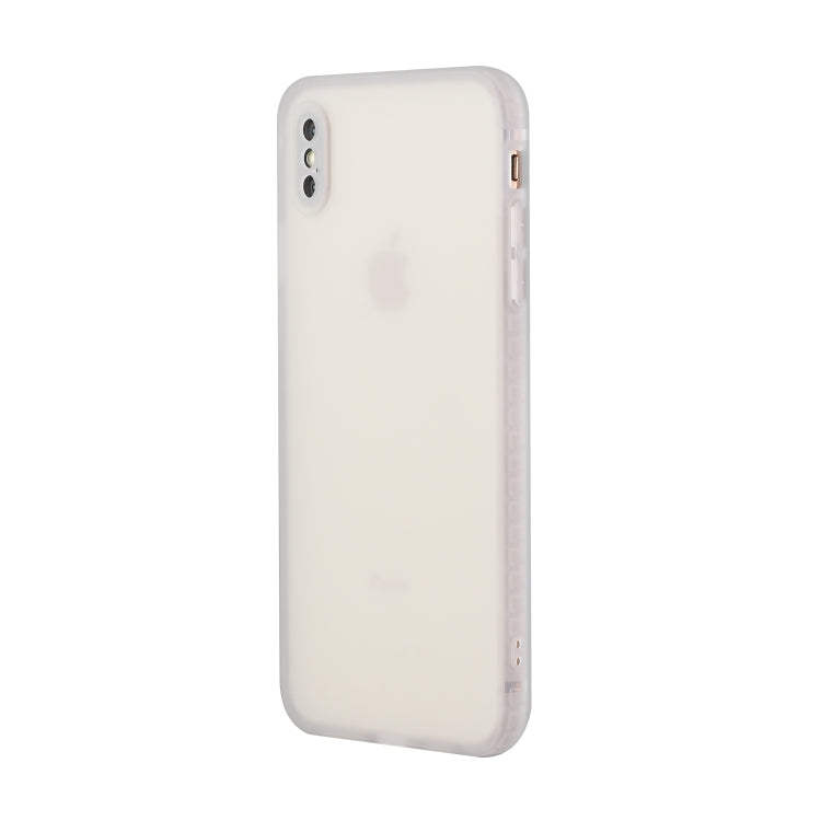 For iPhone X / XS Straight Edge Solid Color TPU Shockproof Case