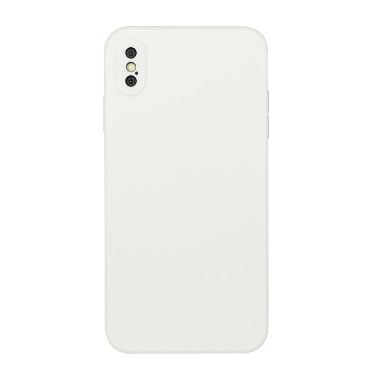 For iPhone X / XS Straight Edge Solid Color TPU Shockproof Case