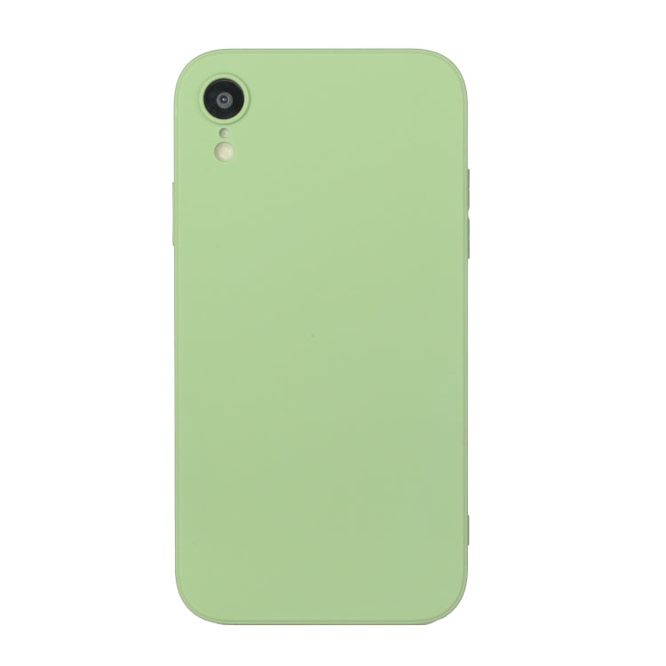 For iPhone XR Straight Edge Solid Color TPU Shockproof Case