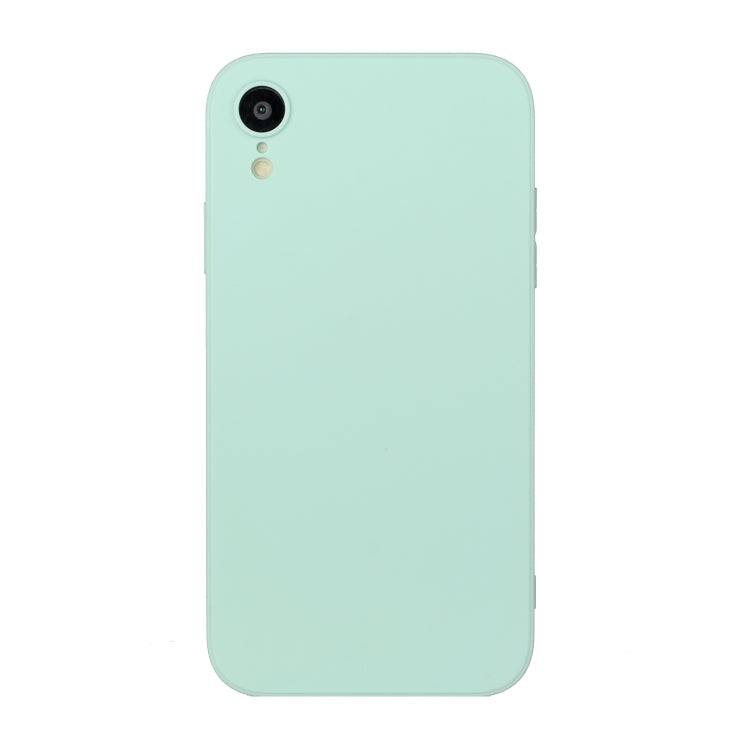 For iPhone XR Straight Edge Solid Color TPU Shockproof Case