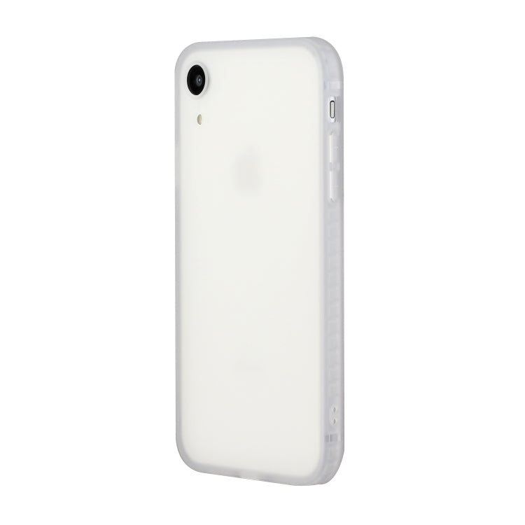 For iPhone XR Straight Edge Solid Color TPU Shockproof Case