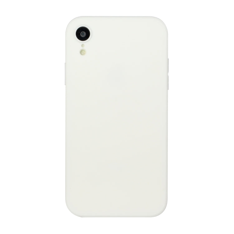 For iPhone XR Straight Edge Solid Color TPU Shockproof Case
