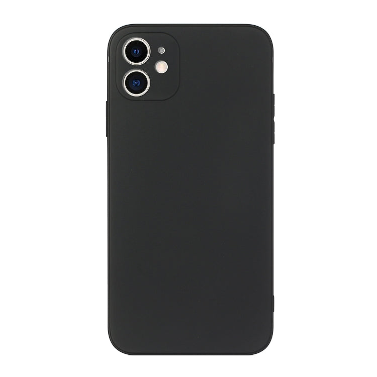 For iPhone 11 Straight Edge Solid Color TPU Shockproof Case