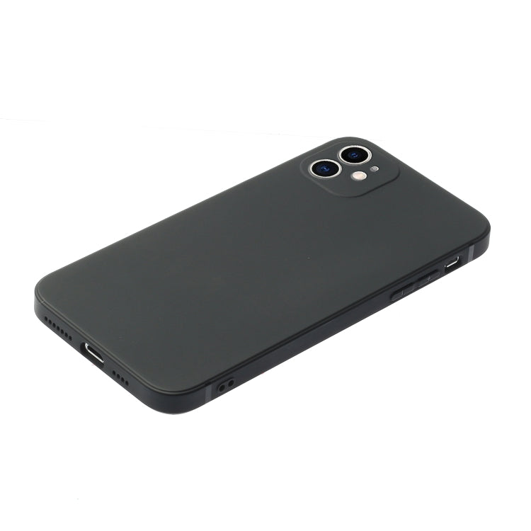 For iPhone 11 Straight Edge Solid Color TPU Shockproof Case