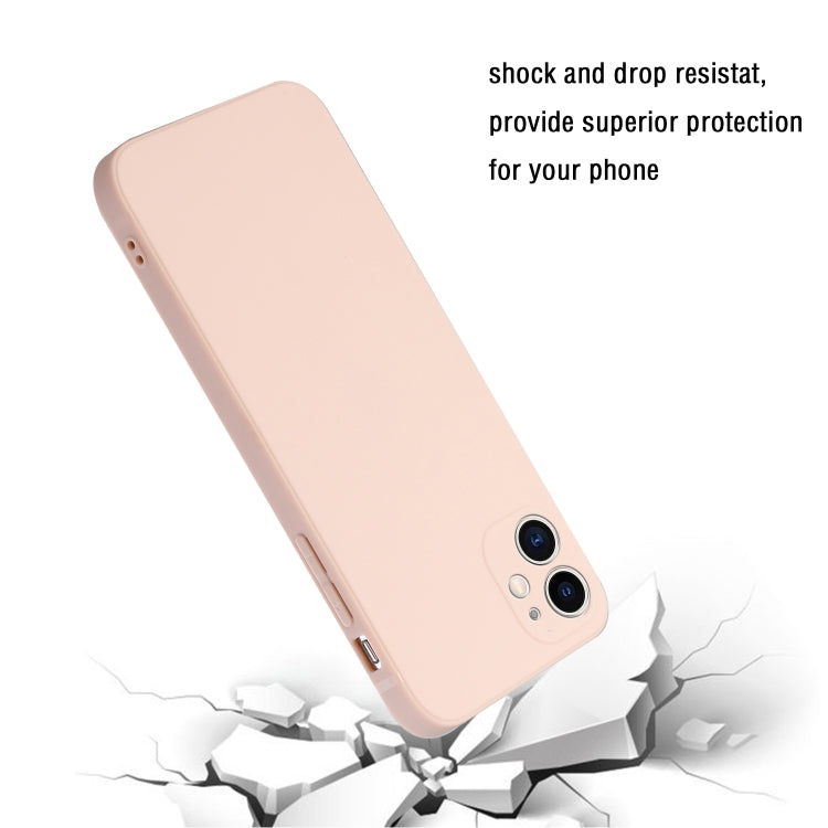 For iPhone 11 Straight Edge Solid Color TPU Shockproof Case