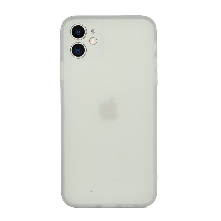 For iPhone 11 Straight Edge Solid Color TPU Shockproof Case