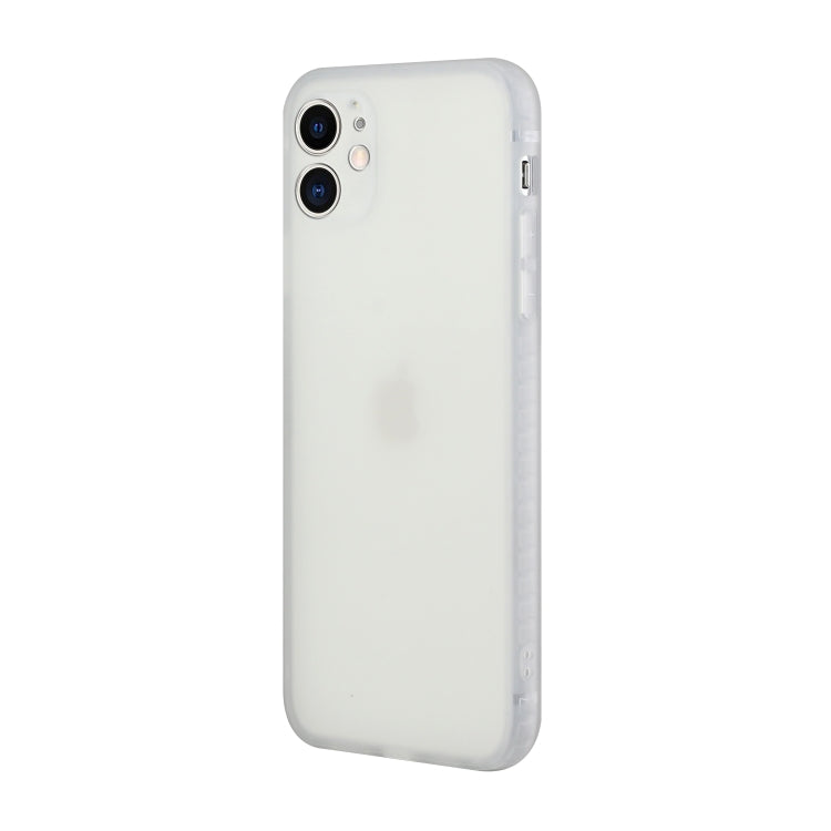 For iPhone 11 Straight Edge Solid Color TPU Shockproof Case