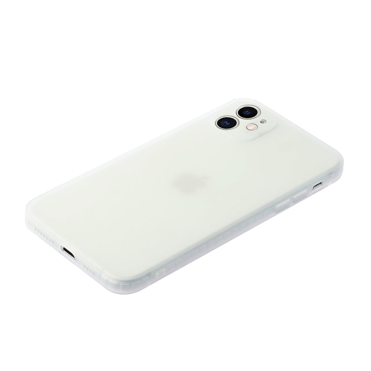 For iPhone 11 Straight Edge Solid Color TPU Shockproof Case