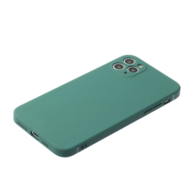 For iPhone 11 Pro Straight Edge Solid Color TPU Shockproof Case