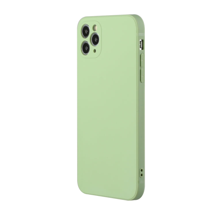 For iPhone 11 Pro Straight Edge Solid Color TPU Shockproof Case