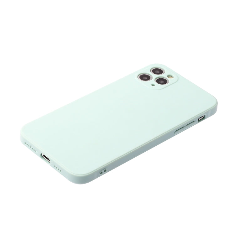 For iPhone 11 Pro Straight Edge Solid Color TPU Shockproof Case