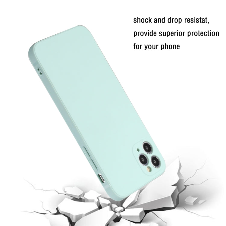 For iPhone 11 Pro Straight Edge Solid Color TPU Shockproof Case
