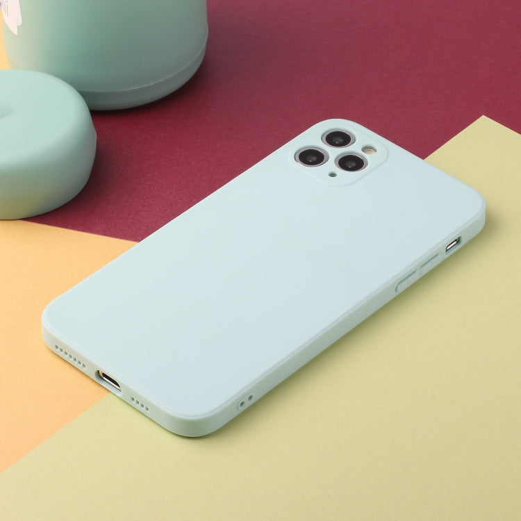 For iPhone 11 Pro Straight Edge Solid Color TPU Shockproof Case