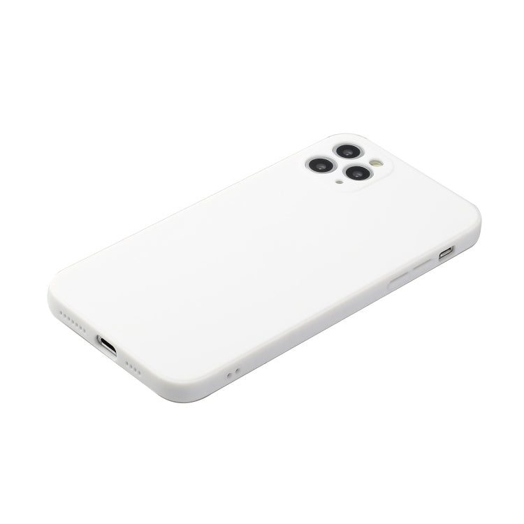 For iPhone 11 Pro Straight Edge Solid Color TPU Shockproof Case