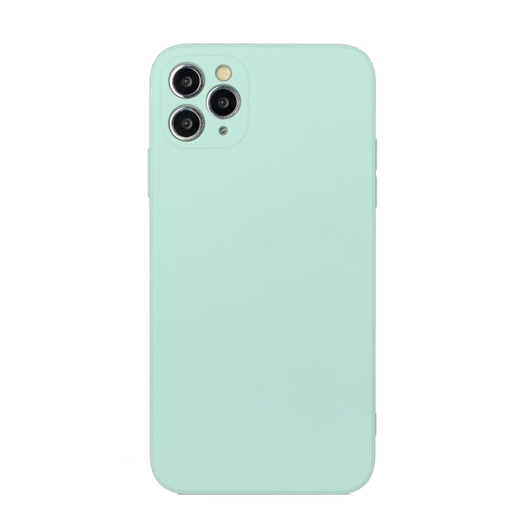 For iPhone 11 Pro Max Straight Edge Solid Color TPU Shockproof Case