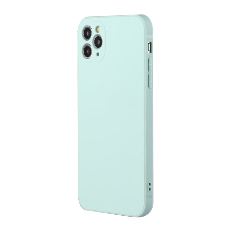 For iPhone 11 Pro Max Straight Edge Solid Color TPU Shockproof Case