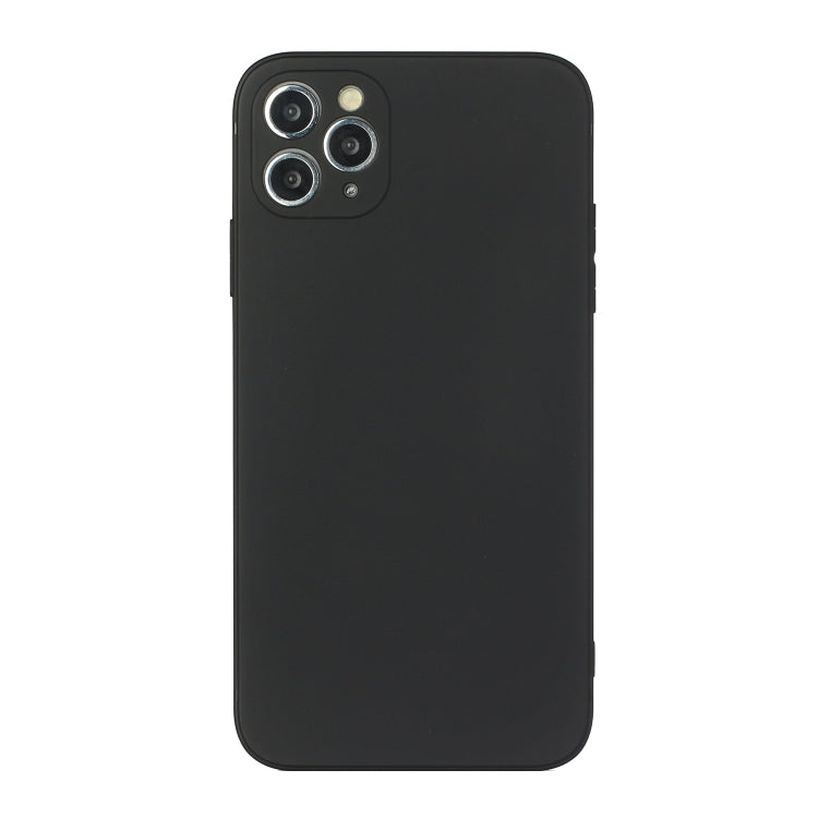For iPhone 11 Pro Max Straight Edge Solid Color TPU Shockproof Case