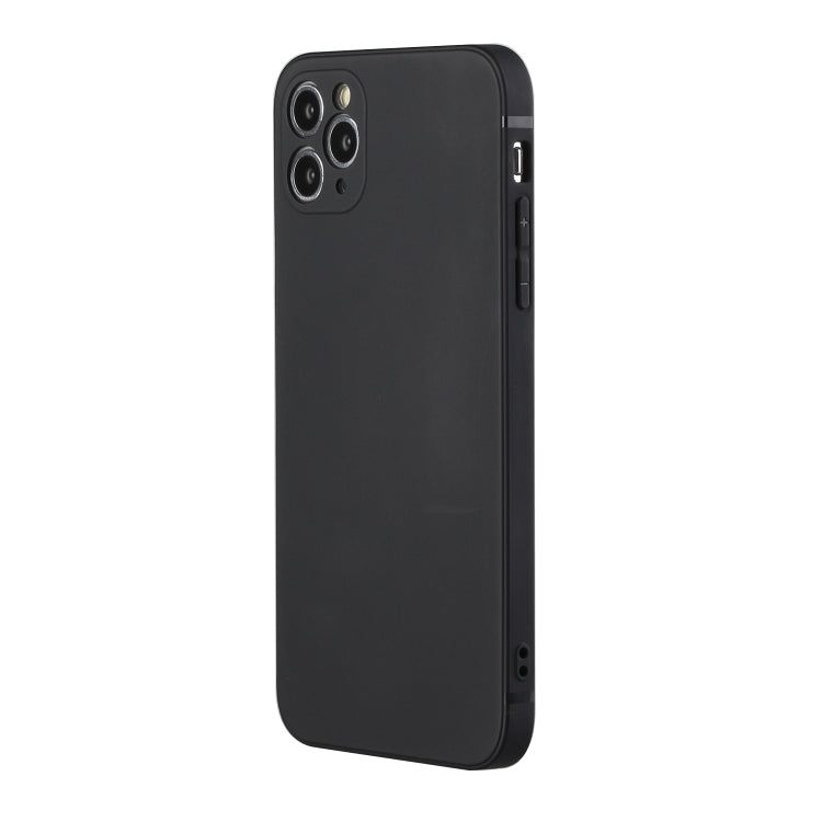 For iPhone 11 Pro Max Straight Edge Solid Color TPU Shockproof Case