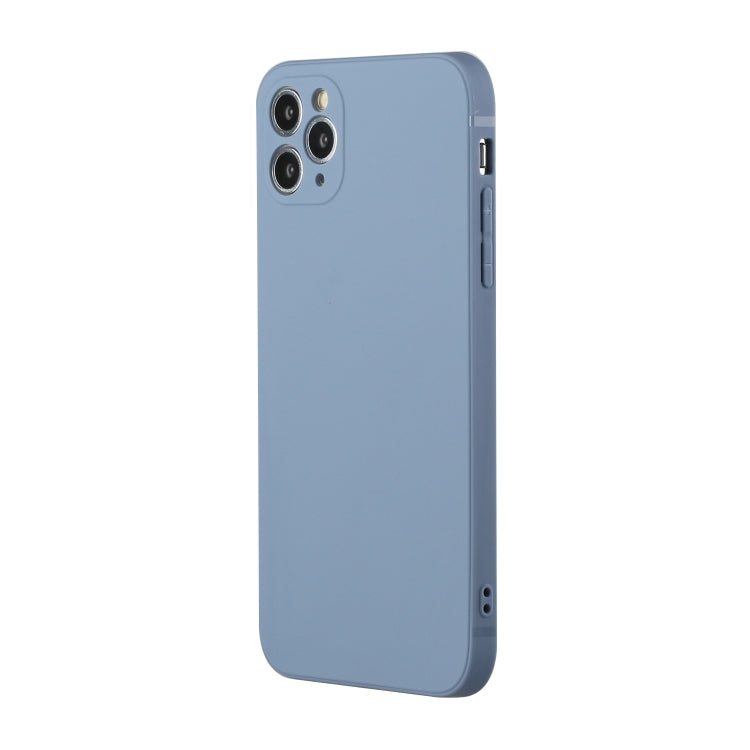 For iPhone 11 Pro Max Straight Edge Solid Color TPU Shockproof Case