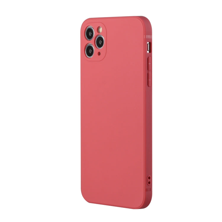 For iPhone 11 Pro Max Straight Edge Solid Color TPU Shockproof Case