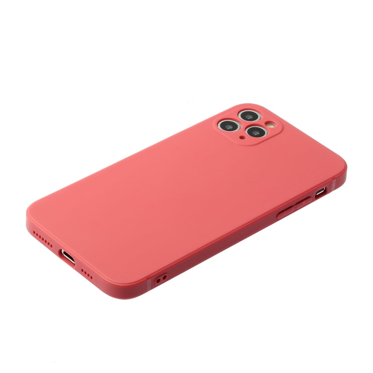 For iPhone 11 Pro Max Straight Edge Solid Color TPU Shockproof Case