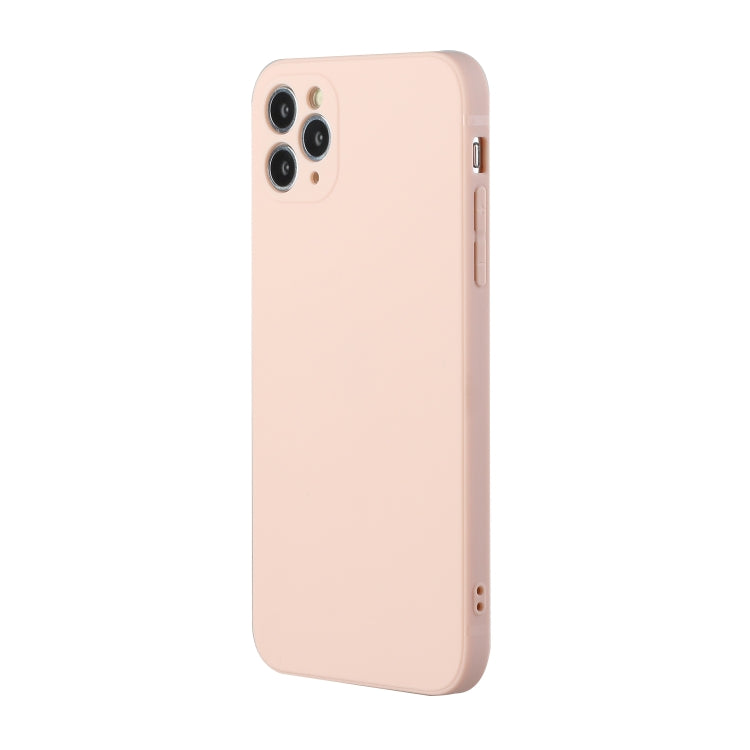 For iPhone 11 Pro Max Straight Edge Solid Color TPU Shockproof Case