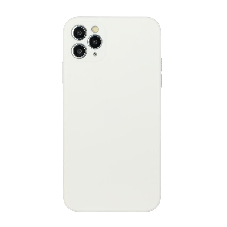 For iPhone 11 Pro Max Straight Edge Solid Color TPU Shockproof Case