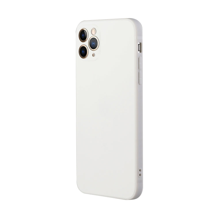For iPhone 11 Pro Max Straight Edge Solid Color TPU Shockproof Case