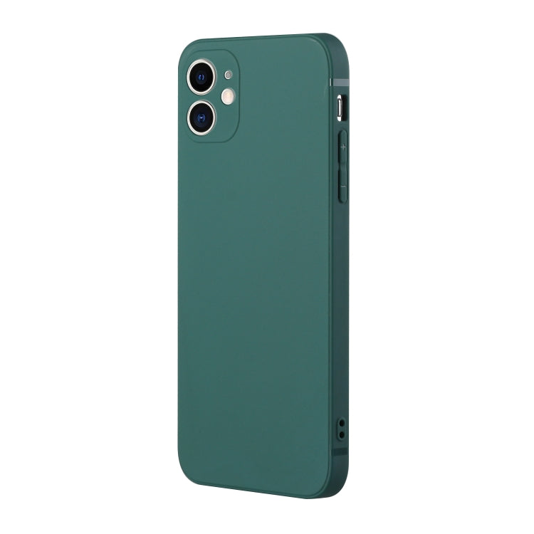 For iPhone 12 mini Straight Edge Solid Color TPU Shockproof Case