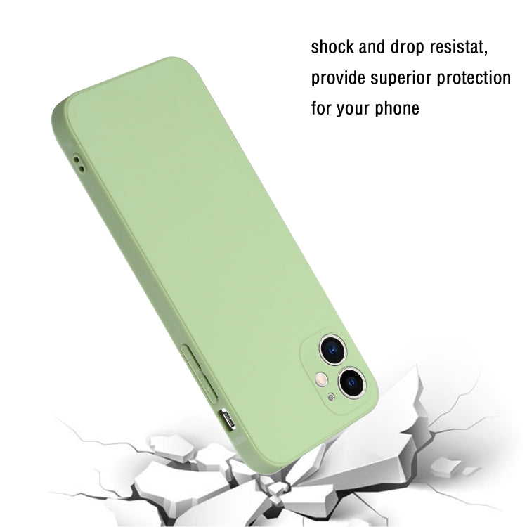 For iPhone 12 mini Straight Edge Solid Color TPU Shockproof Case