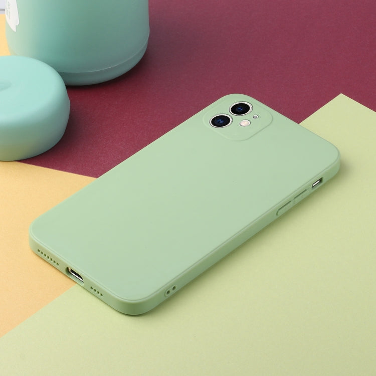 For iPhone 12 mini Straight Edge Solid Color TPU Shockproof Case