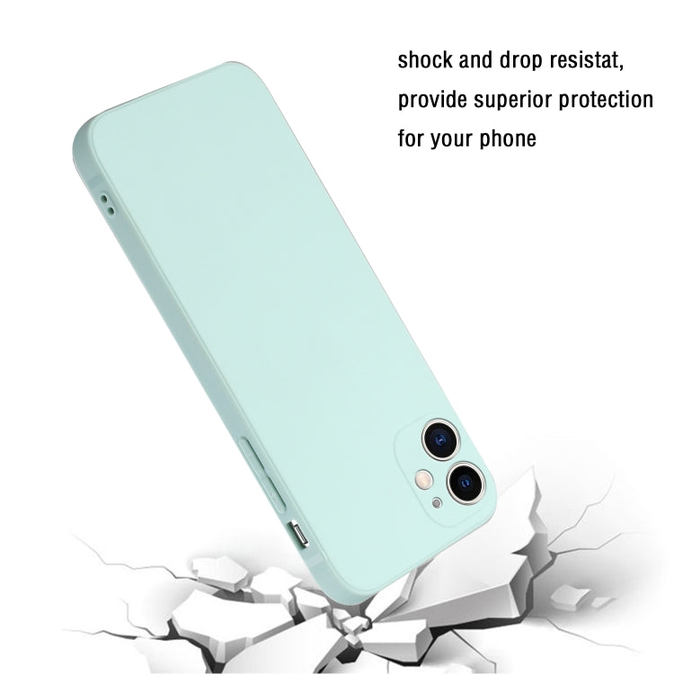 For iPhone 12 mini Straight Edge Solid Color TPU Shockproof Case