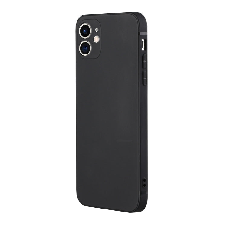 For iPhone 12 mini Straight Edge Solid Color TPU Shockproof Case