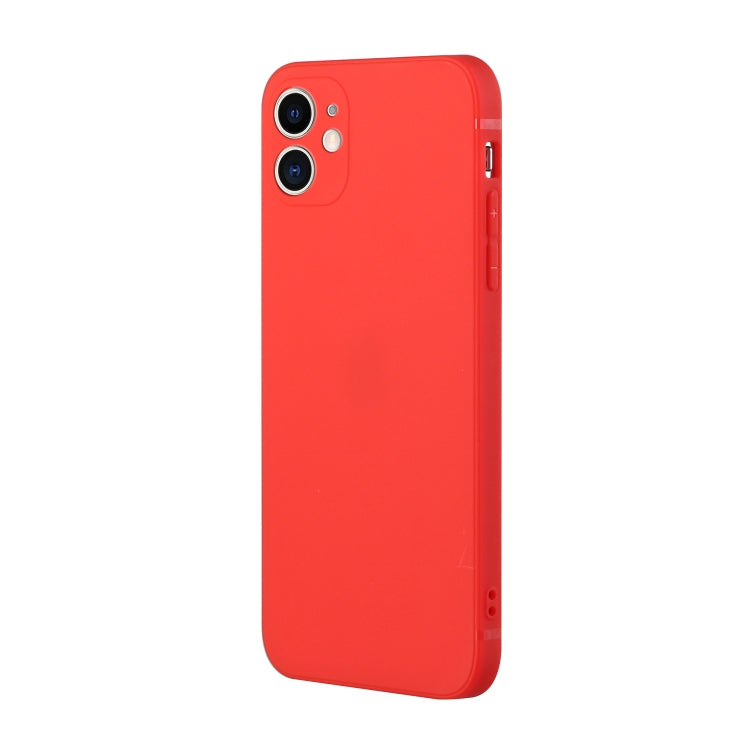 For iPhone 12 mini Straight Edge Solid Color TPU Shockproof Case