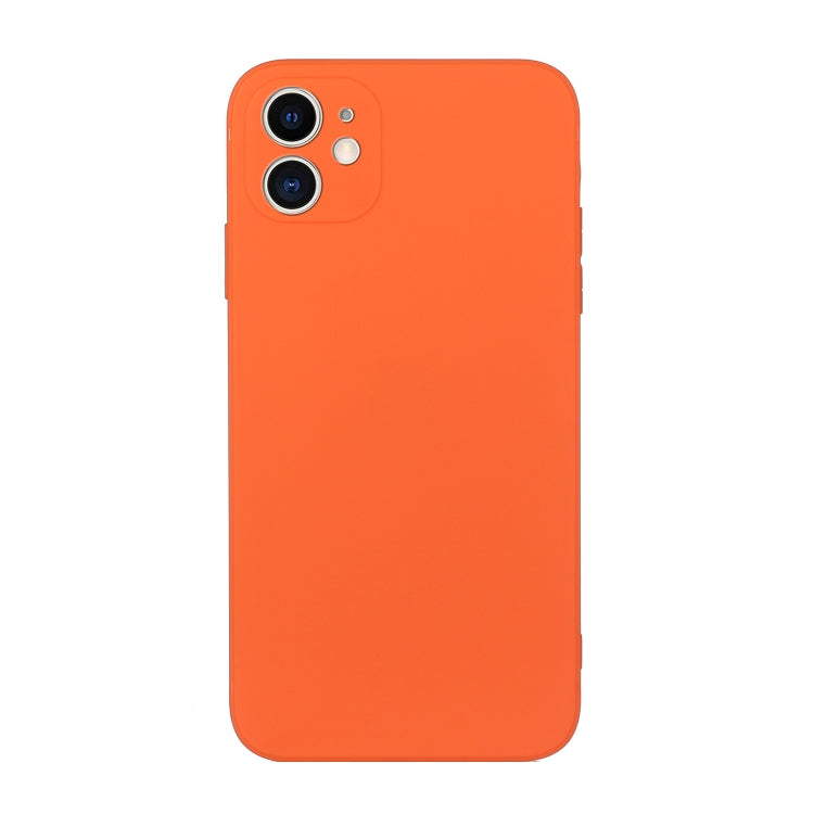 For iPhone 12 mini Straight Edge Solid Color TPU Shockproof Case