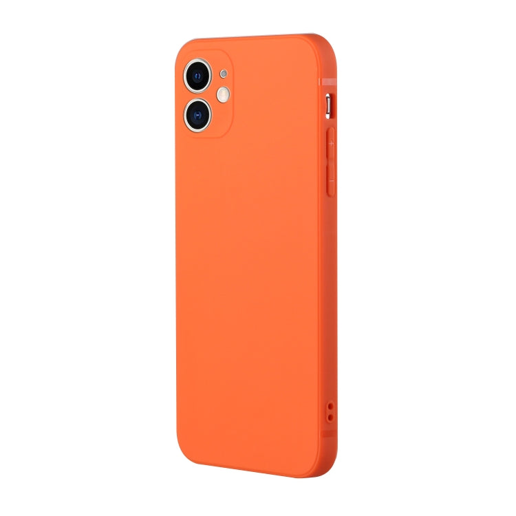 For iPhone 12 mini Straight Edge Solid Color TPU Shockproof Case