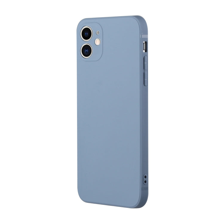 For iPhone 12 mini Straight Edge Solid Color TPU Shockproof Case