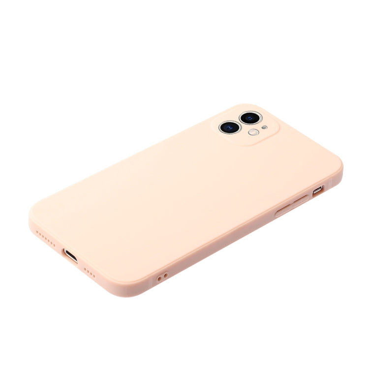 For iPhone 12 mini Straight Edge Solid Color TPU Shockproof Case