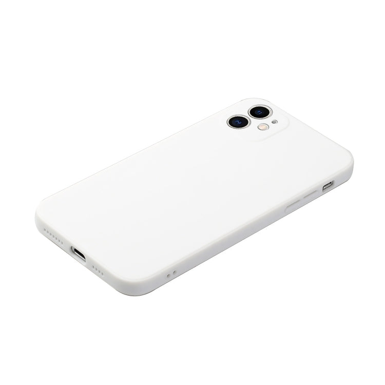 For iPhone 12 mini Straight Edge Solid Color TPU Shockproof Case
