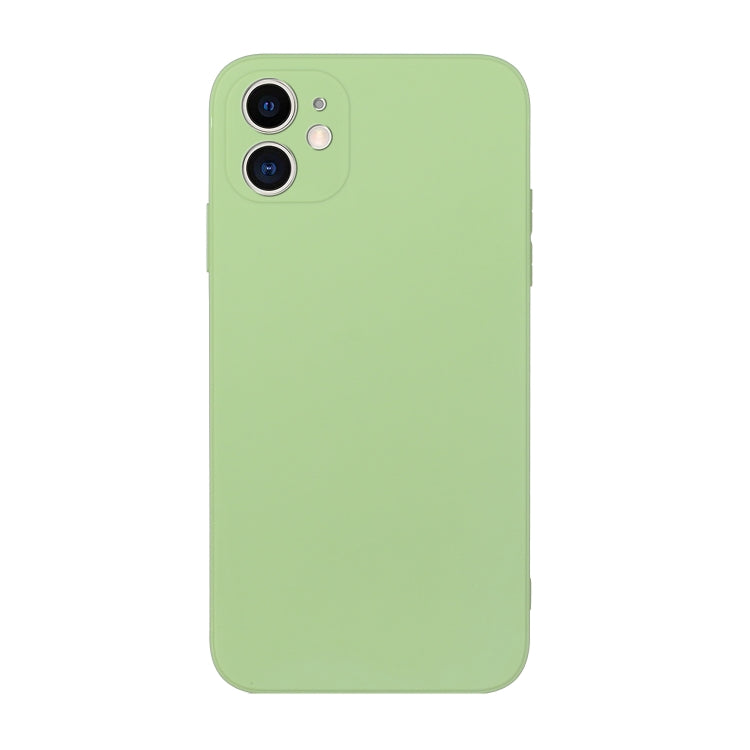 For iPhone 12 Straight Edge Solid Color TPU Shockproof Case
