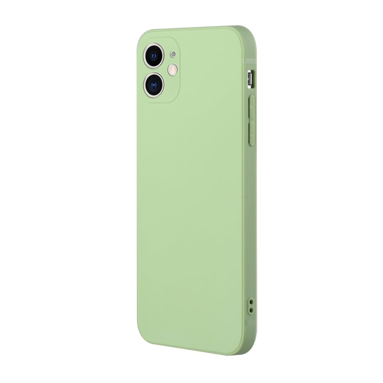 For iPhone 12 Straight Edge Solid Color TPU Shockproof Case