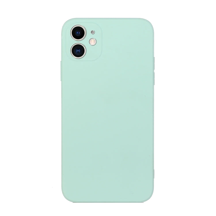 For iPhone 12 Straight Edge Solid Color TPU Shockproof Case