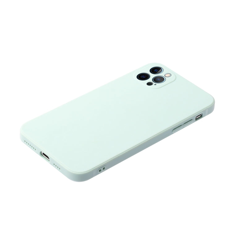 For iPhone 12 Pro Straight Edge Solid Color TPU Shockproof Case