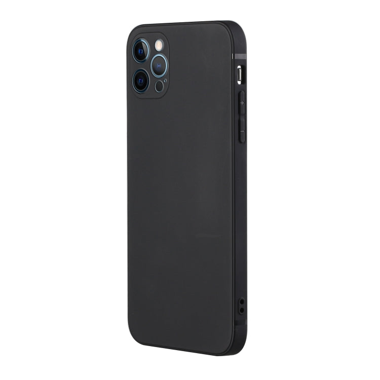 For iPhone 12 Pro Straight Edge Solid Color TPU Shockproof Case
