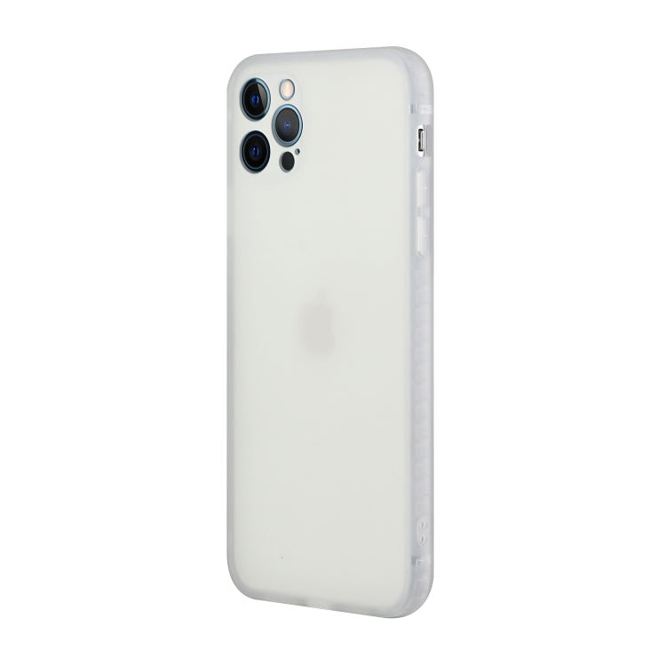 For iPhone 12 Pro Straight Edge Solid Color TPU Shockproof Case