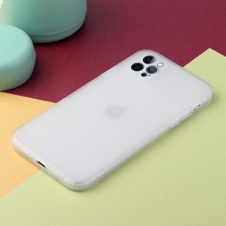 For iPhone 12 Pro Straight Edge Solid Color TPU Shockproof Case
