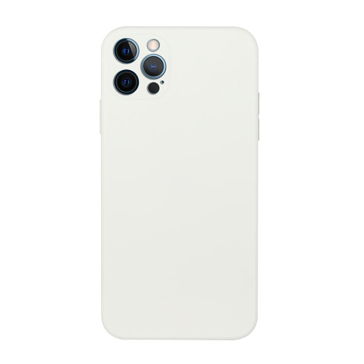 For iPhone 12 Pro Straight Edge Solid Color TPU Shockproof Case