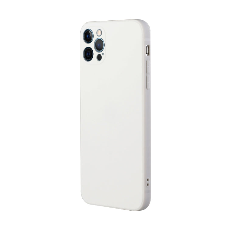 For iPhone 12 Pro Straight Edge Solid Color TPU Shockproof Case