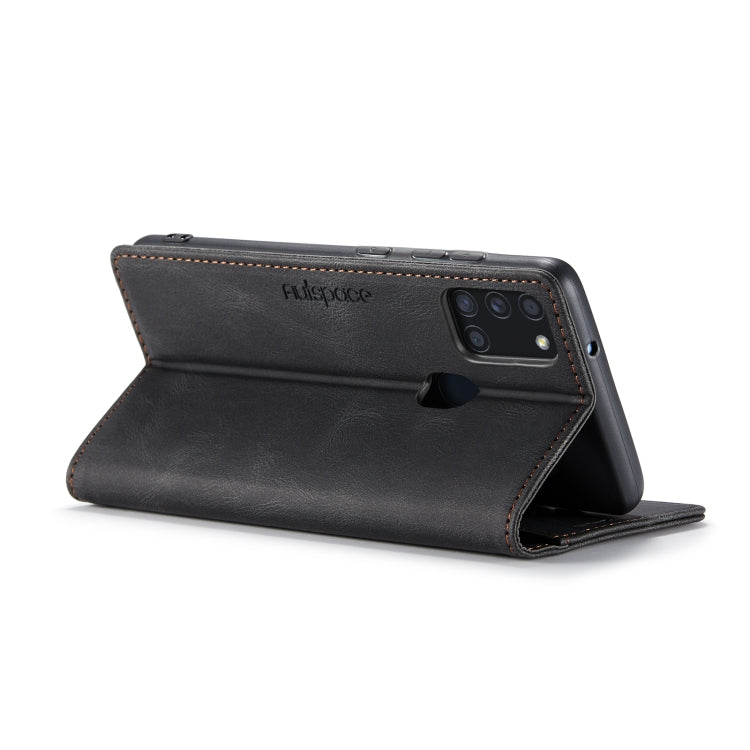 For Samsung Galaxy A21s AutSpace A01 Retro Skin-feel Crazy Horse Texture Horizontal Flip Leather Case with Holder & Card Slots & Wallet & RFID