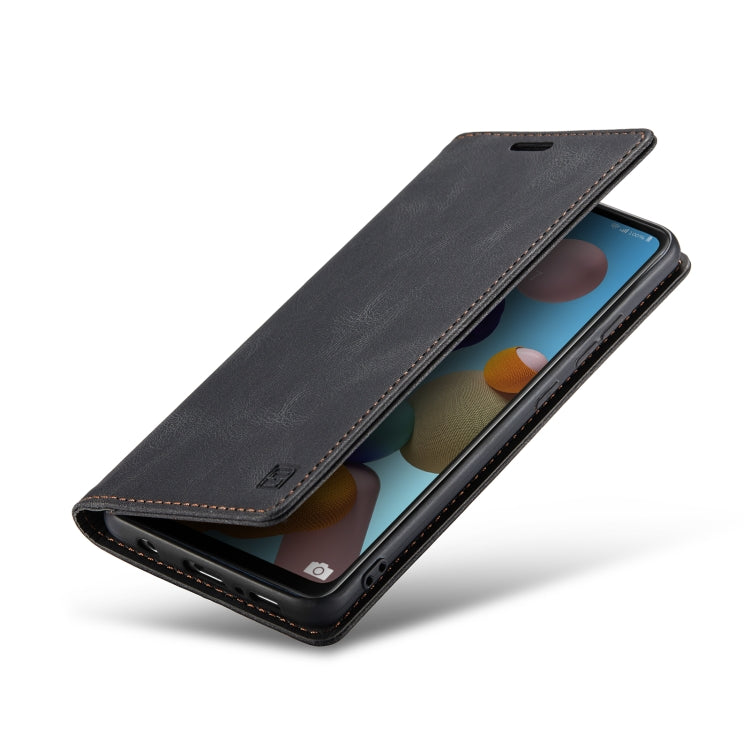 For Samsung Galaxy A21s AutSpace A01 Retro Skin-feel Crazy Horse Texture Horizontal Flip Leather Case with Holder & Card Slots & Wallet & RFID